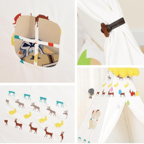 PETIT Little Reindeer Teepee with Light (mat sold separately) - Kids Haven PETIT Little Reindeer Teepee with Light (mat sold separately) - Kids Haven