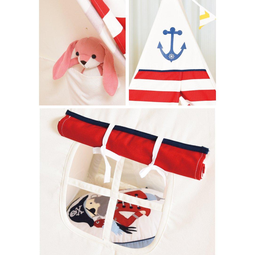 PETIT Little Sailor Teepee with Light (mat sold separately) - Kids Haven PETIT Little Sailor Teepee with Light (mat sold separately) - Kids Haven
