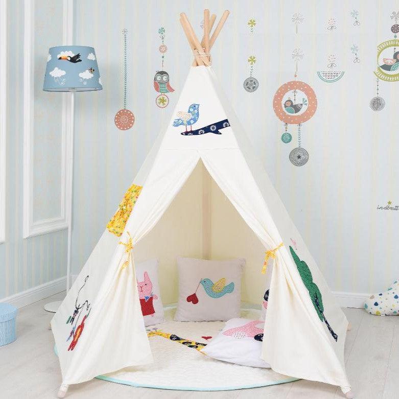 PETIT Little Sparrow Teepee with Light (mat sold separately) - Kids Haven PETIT Little Sparrow Teepee with Light (mat sold separately) - Kids Haven