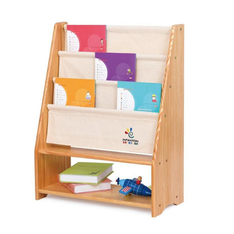 PETIT Solid Wood Magazine Rack with Toy Bins (2 Sizes) - Kids Haven PETIT Solid Wood Magazine Rack with Toy Bins (2 Sizes) - Kids Haven