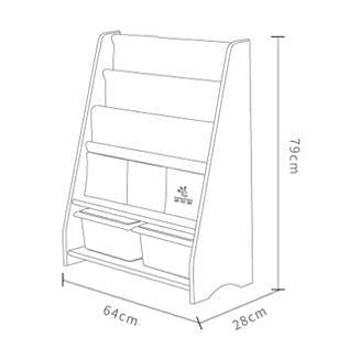 PETIT Solid Wood Magazine Rack with Toy Bins (2 Sizes) - Kids Haven PETIT Solid Wood Magazine Rack with Toy Bins (2 Sizes) - Kids Haven