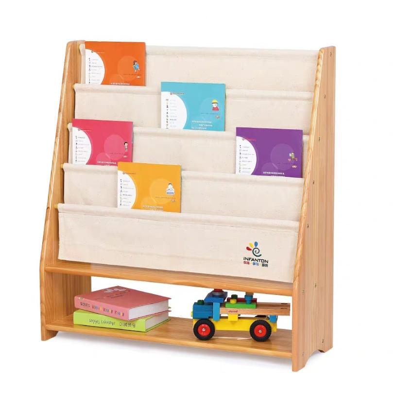 PETIT Solid Wood Magazine Rack with Toy Bins (2 Sizes) - Kids Haven PETIT Solid Wood Magazine Rack with Toy Bins (2 Sizes) - Kids Haven