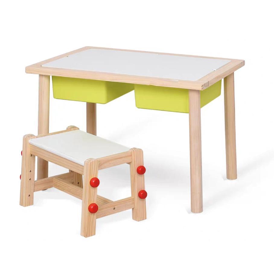 PETIT Solid Wood Playtable w Compartment (Chair sold separately) - Kids Haven