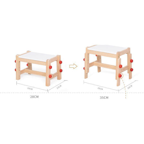 PETIT Solid Wood Playtable w Compartment (Chair sold separately) - Kids Haven