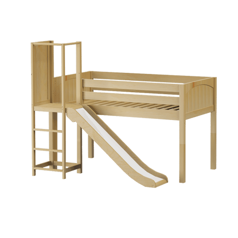 Maxtrix Low Loft w Slide Platform (Choose front or side) - Kids Haven Maxtrix Low Loft w Slide Platform (Choose front or side) - Kids Haven