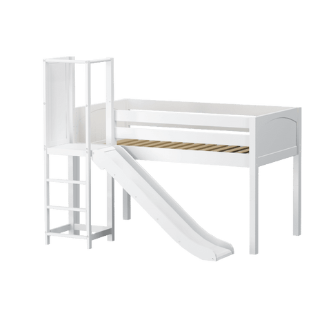 Maxtrix Low Loft w Slide Platform (Choose front or side) - Kids Haven Maxtrix Low Loft w Slide Platform (Choose front or side) - Kids Haven