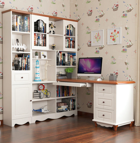 HB Rooms Broncos Study Table with Bookcase (8830#) - Kids Haven HB Rooms Broncos Study Table with Bookcase (8830#) - Kids Haven