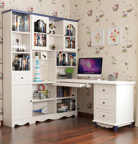 HB Rooms Broncos Study Table with Bookcase (8830#) - Kids Haven HB Rooms Broncos Study Table with Bookcase (8830#) - Kids Haven