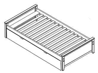 Maxtrix Platform Bed (with Pullout options) - Kids Haven Maxtrix Platform Bed (with Pullout options) - Kids Haven