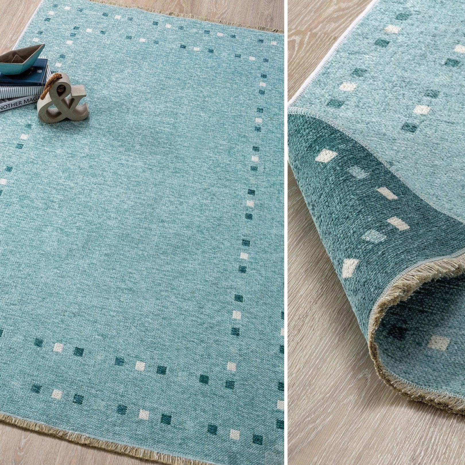 Cilek Point Carpet Turquoise (115X180 Cm) - Kids Haven