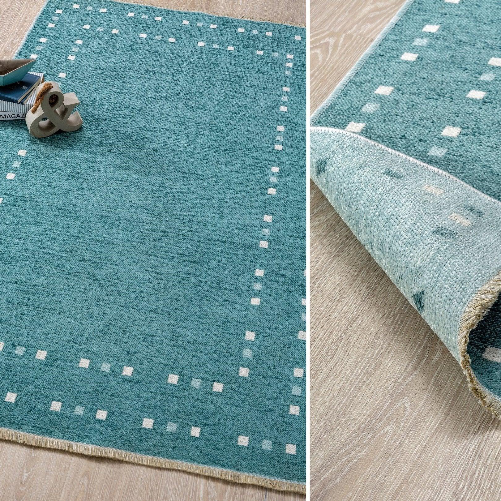 Cilek Point Carpet Turquoise (115X180 Cm) - Kids Haven Cilek Point Carpet Turquoise (115X180 Cm) - Kids Haven