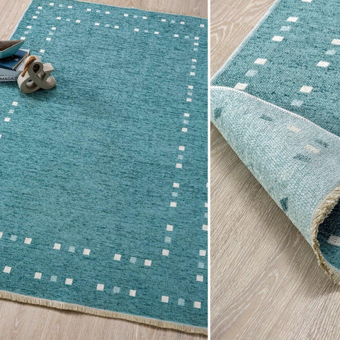 Cilek Point Carpet Turquoise (115X180 Cm) - Kids Haven Cilek Point Carpet Turquoise (115X180 Cm) - Kids Haven