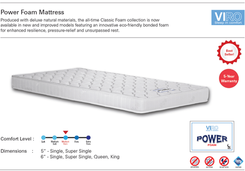 Viro Power Foam Mattress - Kids Haven Viro Power Foam Mattress - Kids Haven