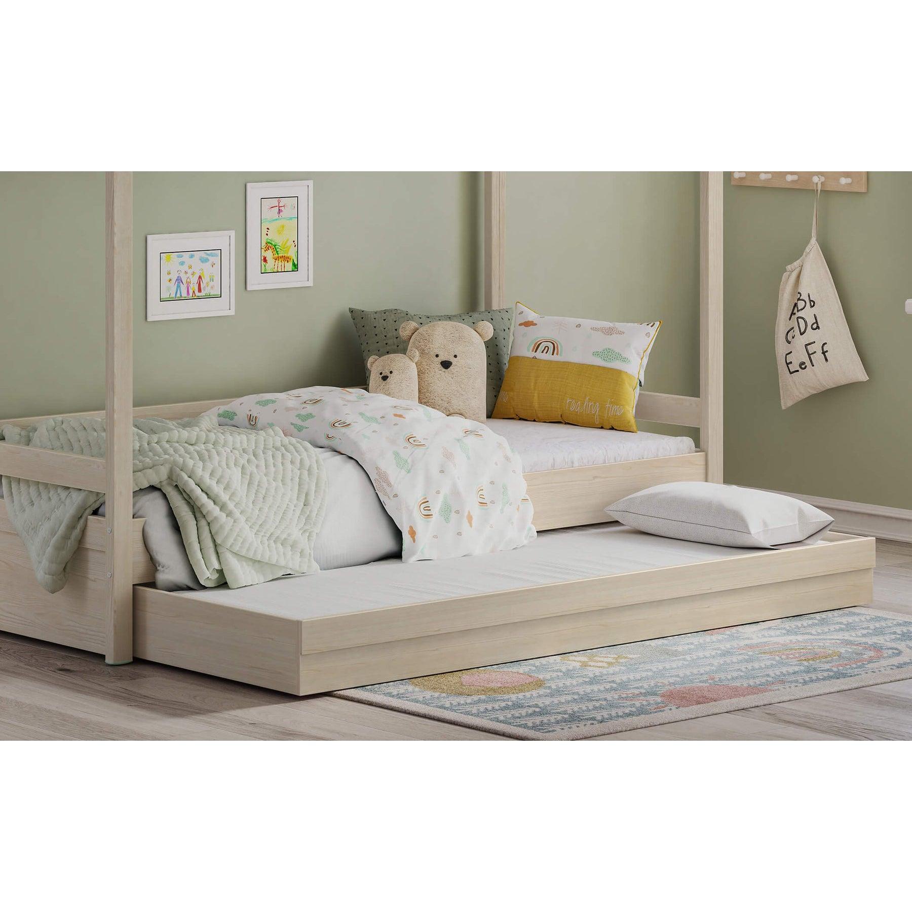Cilek Montes Natural Pull-out Bed (90x190 Cm) - Kids Haven