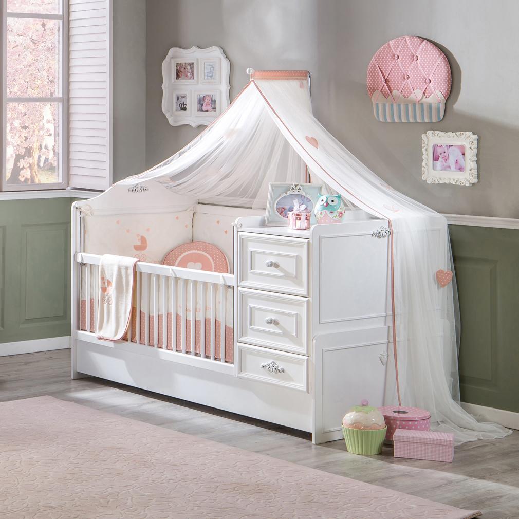 Cilek Romantica Convertible Baby Bed(75X160 Cm) – Kids Haven