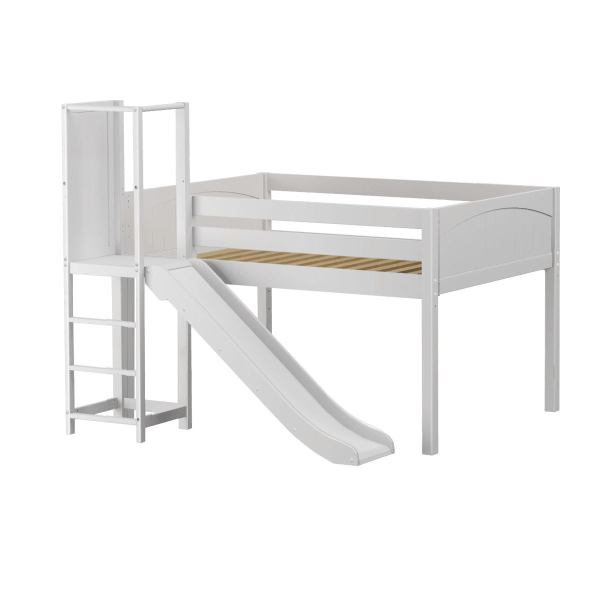 Maxtrix Low Loft w Slide Platform (Choose front or side) - Kids Haven