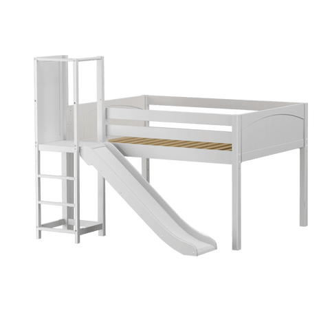 Maxtrix Low Loft w Slide Platform (Choose front or side) - Kids Haven Maxtrix Low Loft w Slide Platform (Choose front or side) - Kids Haven