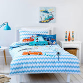 Snuggle Police & Thieves Zigzag Bedsheet Set