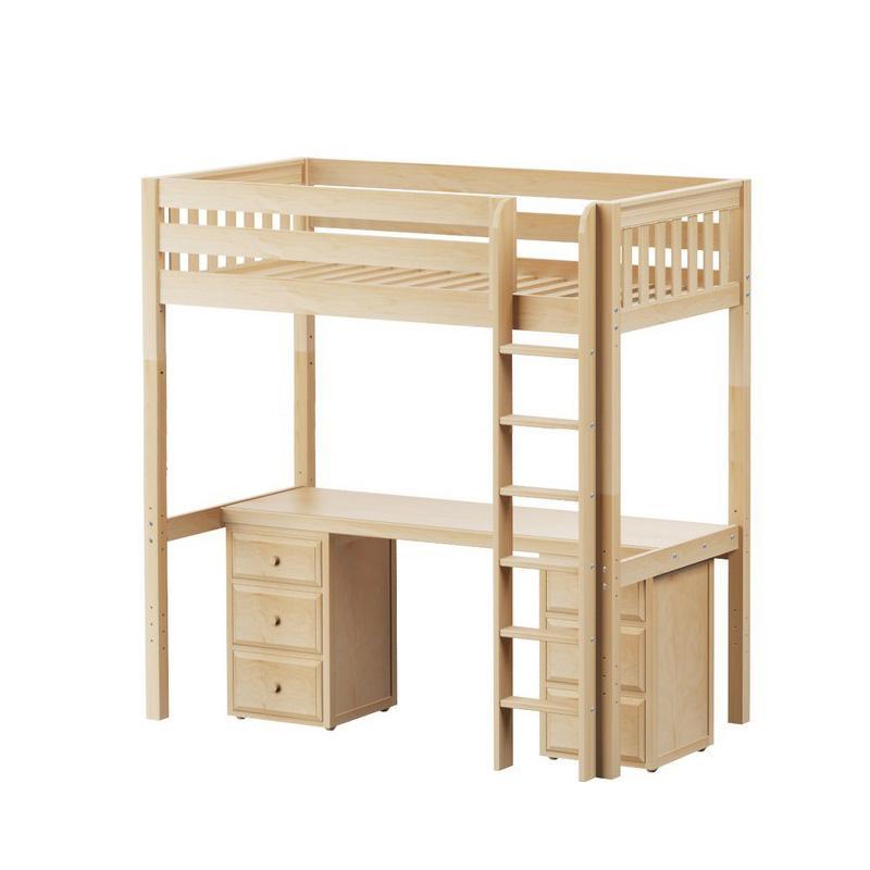 Maxtrix Teenage High Loft w Straight Ladder w Table w 2 drawers Maxtrix Teenage High Loft w Straight Ladder w Table w 2 drawers