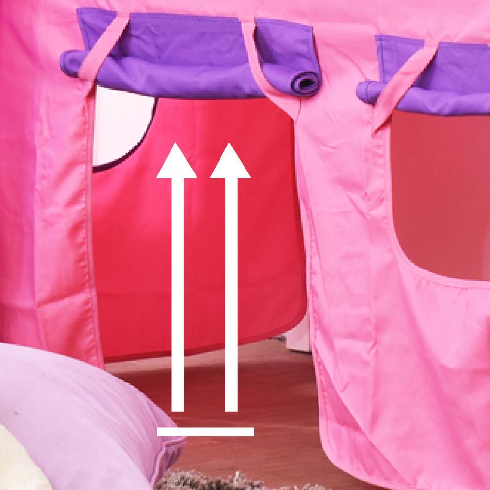 Oslo Basics Emily Mid Sleeper with Slide, Tower and Curtains - Kids Haven Oslo Basics Emily Mid Sleeper with Slide, Tower and Curtains - Kids Haven