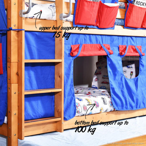 Oslo Basics Jersey Low Bunk Bed with Trundle - Kids Haven