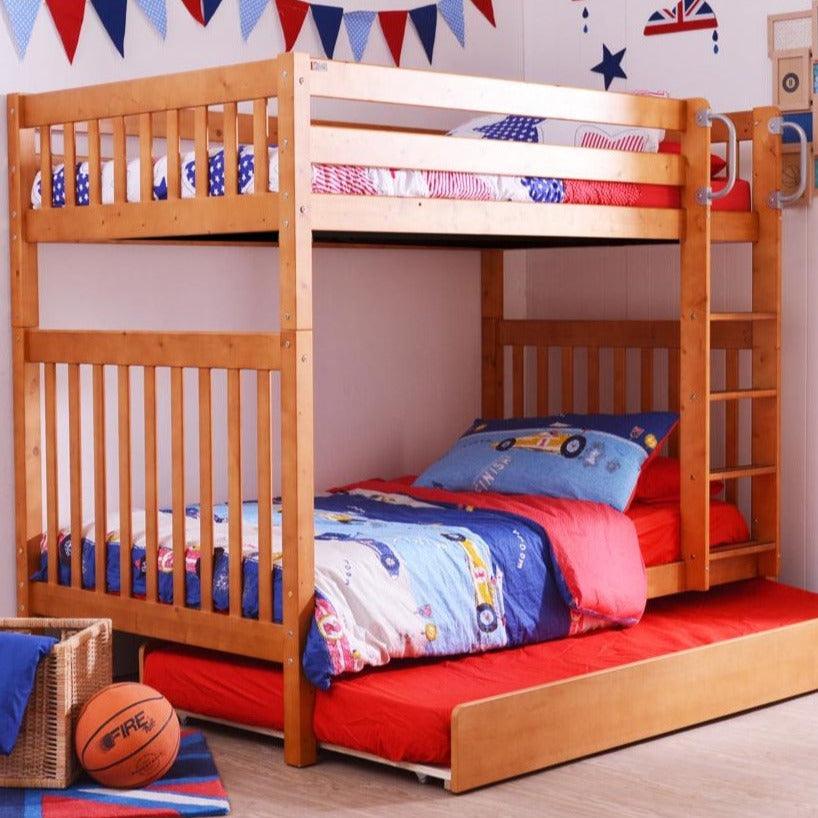 Oslo Basics Youth Bunk Bed (with SS trundle option) - Kids Haven Oslo Basics Youth Bunk Bed (with SS trundle option) - Kids Haven