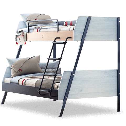 Cilek Trio Large Bunk Bed (90X200-120X200 Cm - With Pull Out Options)