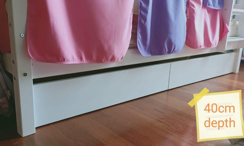 Oslo Basics Low Bunk Bed (with trundle option) - Kids Haven Oslo Basics Low Bunk Bed (with trundle option) - Kids Haven