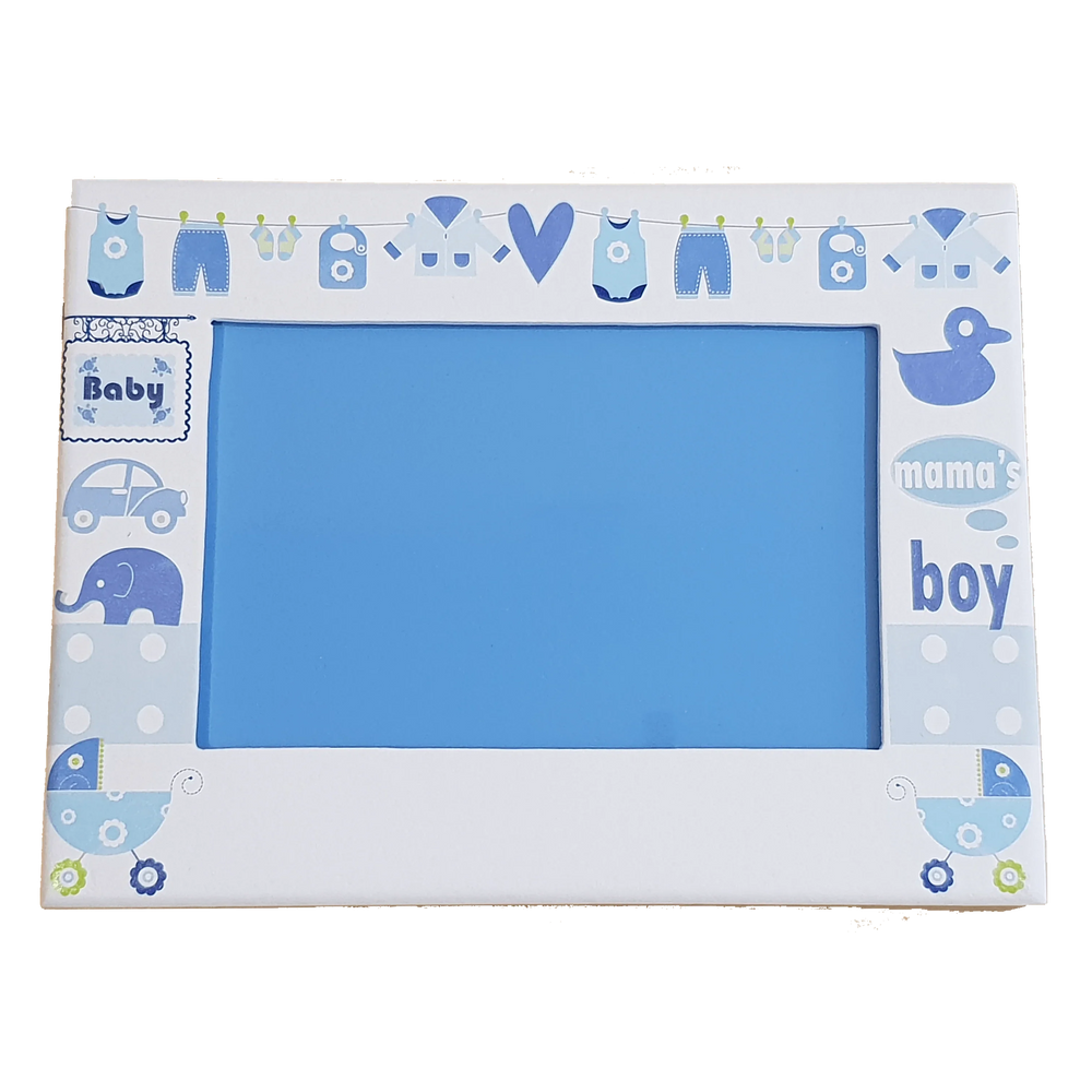 C&F Wooden Baby Boy Plain Photo Frame