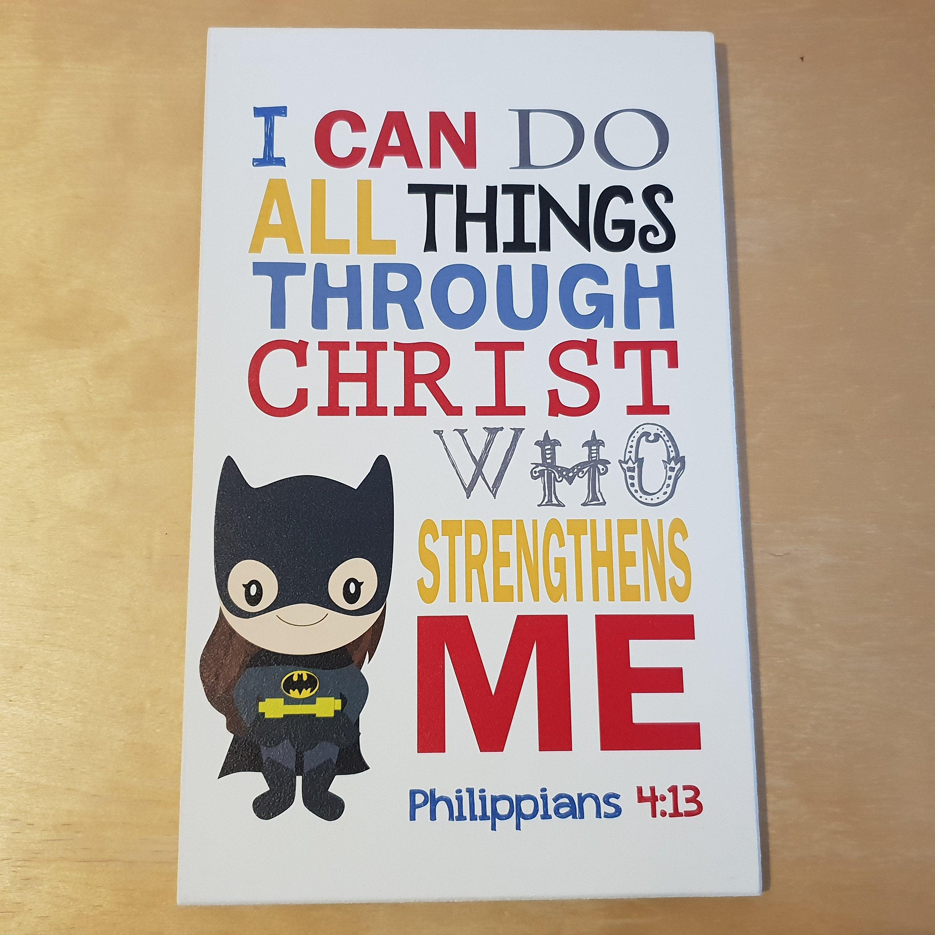 C&F Wooden Bat Girl Quote Plaque - Kids Haven C&F Wooden Bat Girl Quote Plaque - Kids Haven
