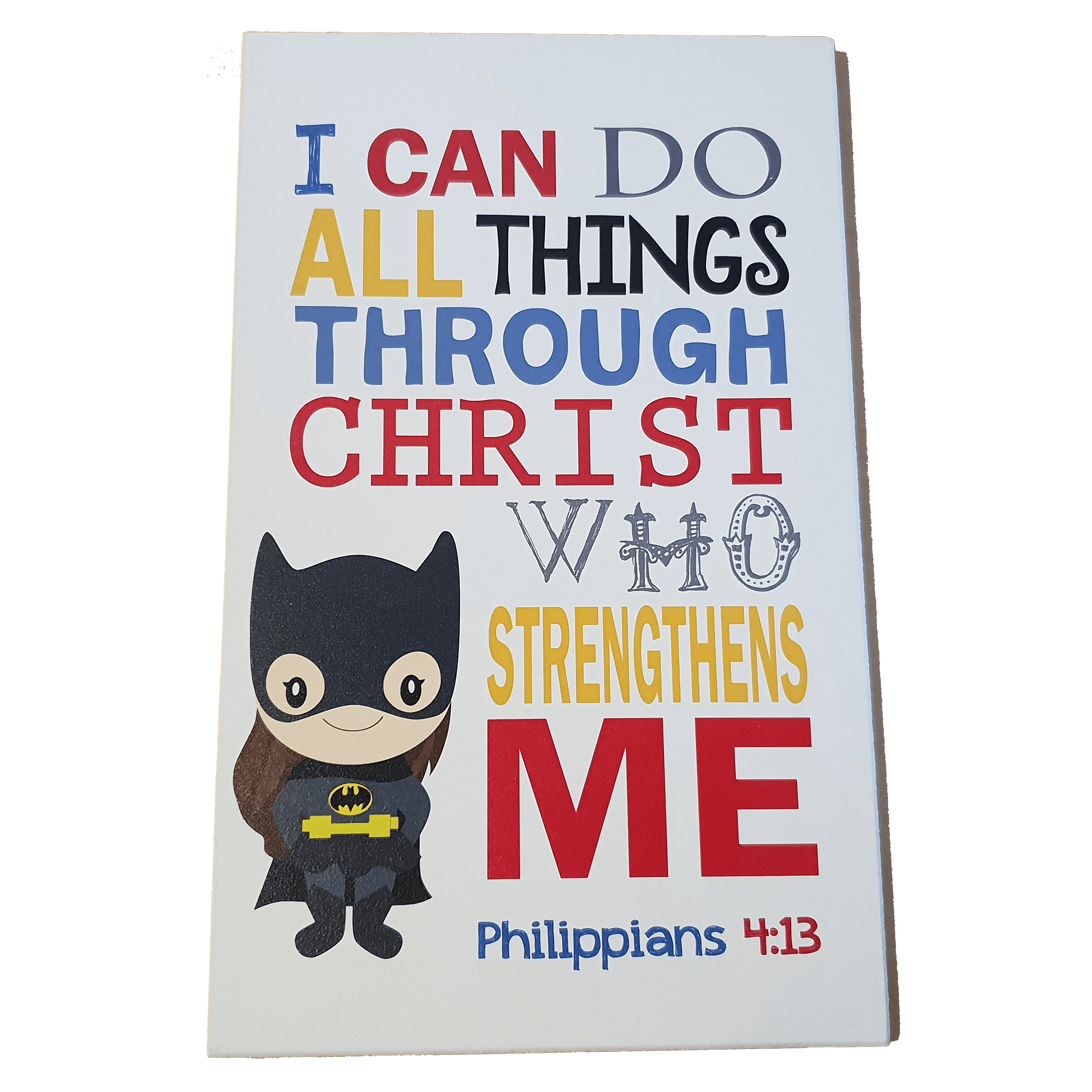 C&F Wooden Bat Girl Quote Plaque C&F Wooden Bat Girl Quote Plaque