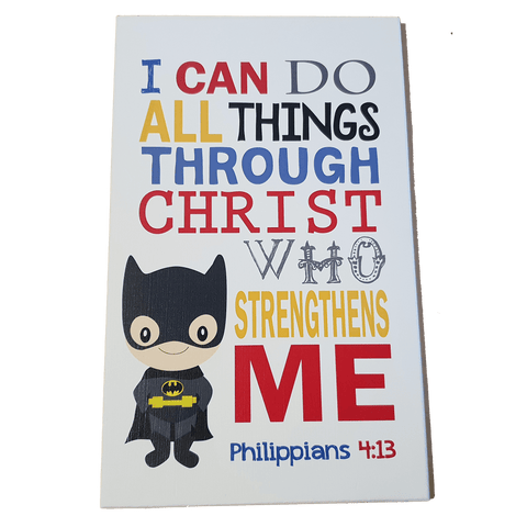C&F Wooden Batman Quote Plaque