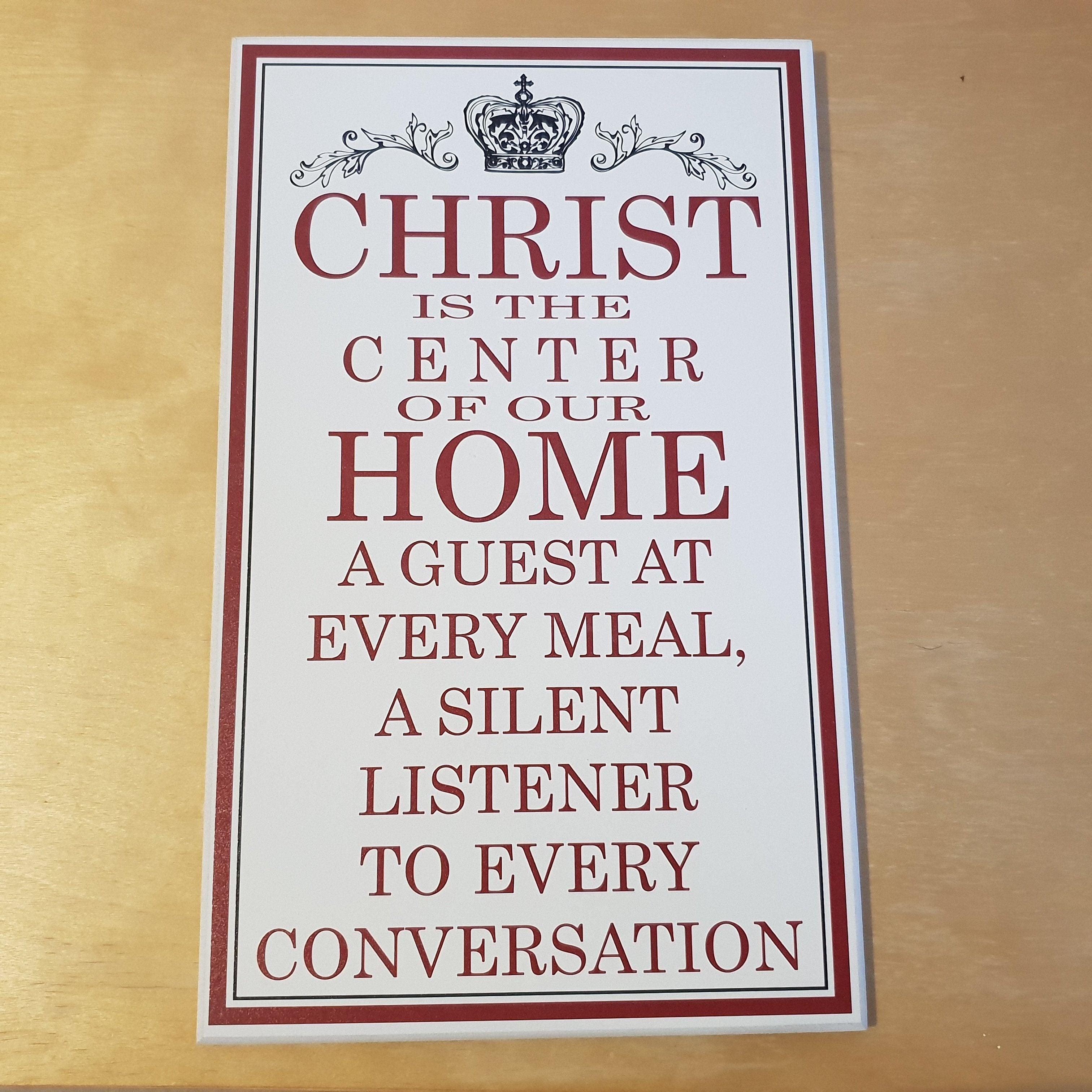 C&F Wooden Christ Is The Center Quote Plaque - Kids Haven