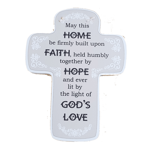C&F Wooden Home Cross Fun Plaque C&F Wooden Home Cross Fun Plaque