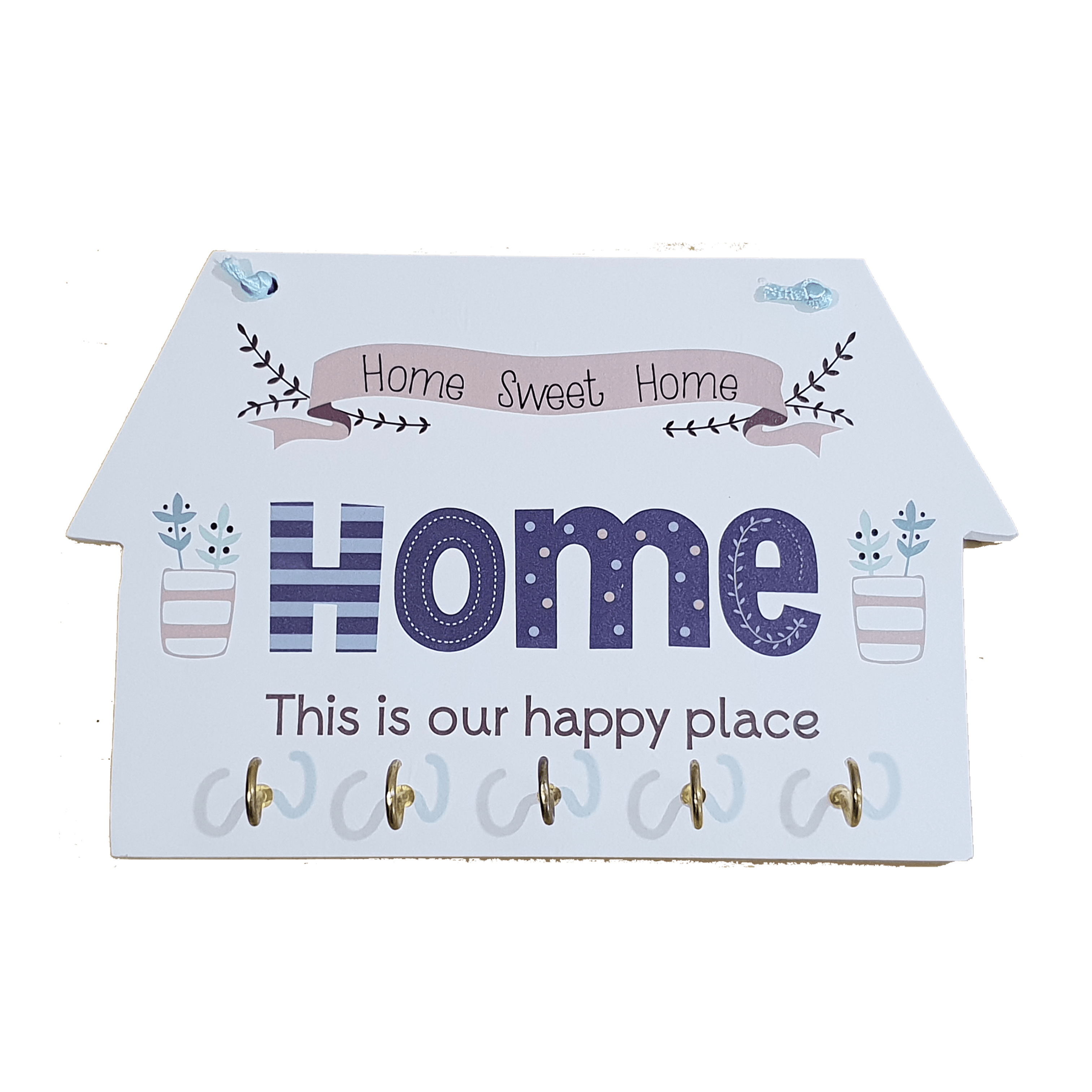 C&F Wooden Home This Is Our Happy Place Key Holder C&F Wooden Home This Is Our Happy Place Key Holder