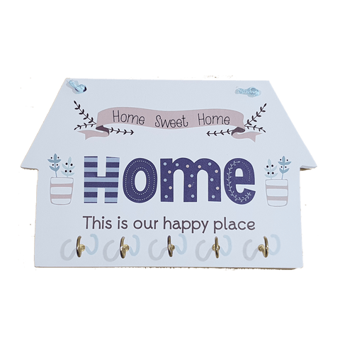 C&F Wooden Home This Is Our Happy Place Key Holder C&F Wooden Home This Is Our Happy Place Key Holder
