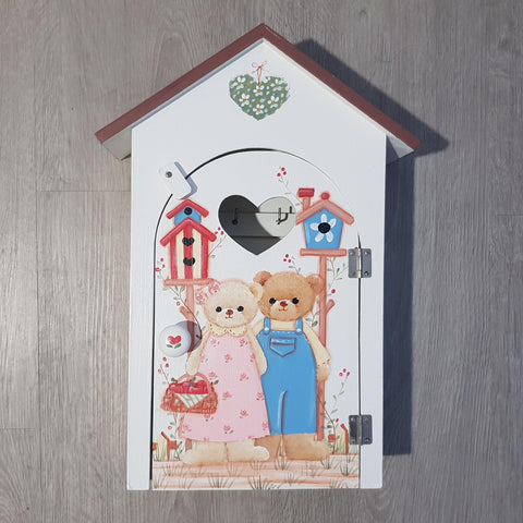 C&F Wooden Large Bear Key Holder Box - Kids Haven C&F Wooden Large Bear Key Holder Box - Kids Haven