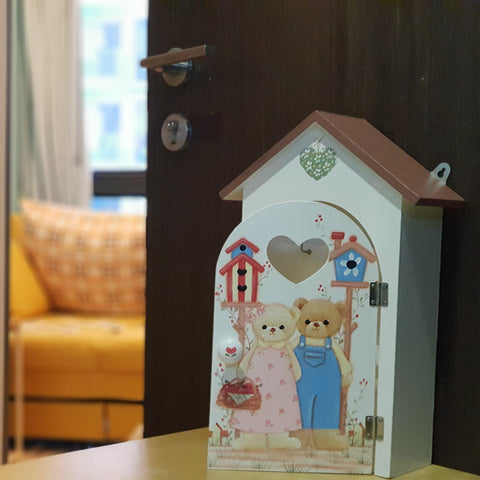 C&F Wooden Large Bear Key Holder Box - Kids Haven C&F Wooden Large Bear Key Holder Box - Kids Haven