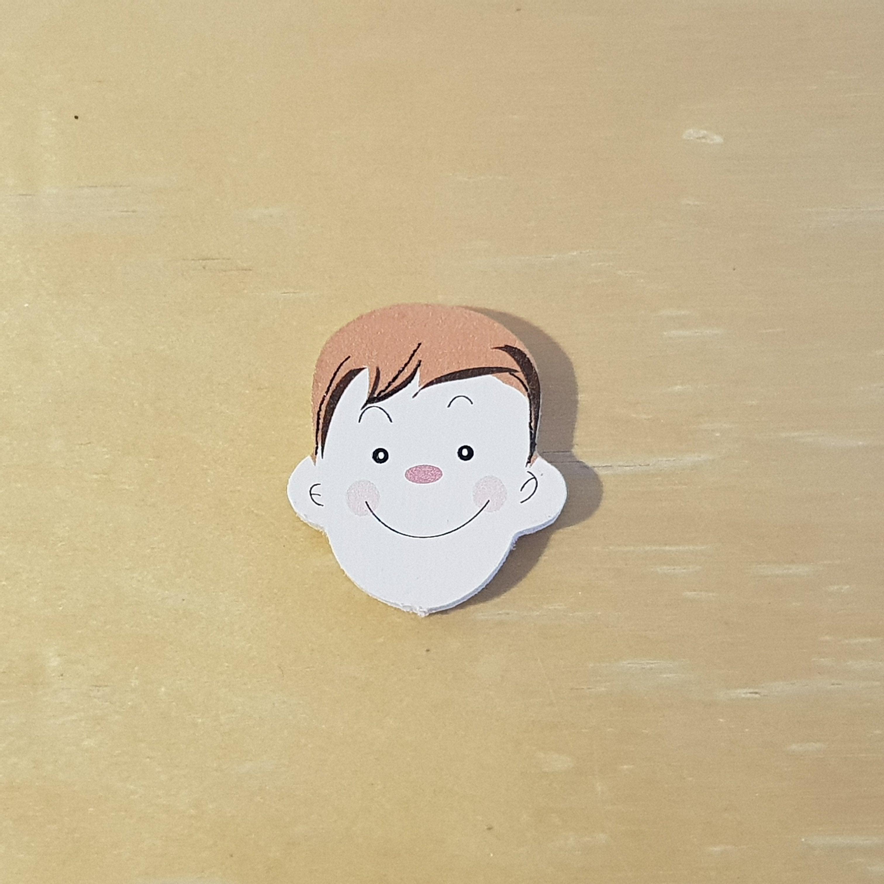C&F Wooden Little Boy Head Character - Kids Haven C&F Wooden Little Boy Head Character - Kids Haven