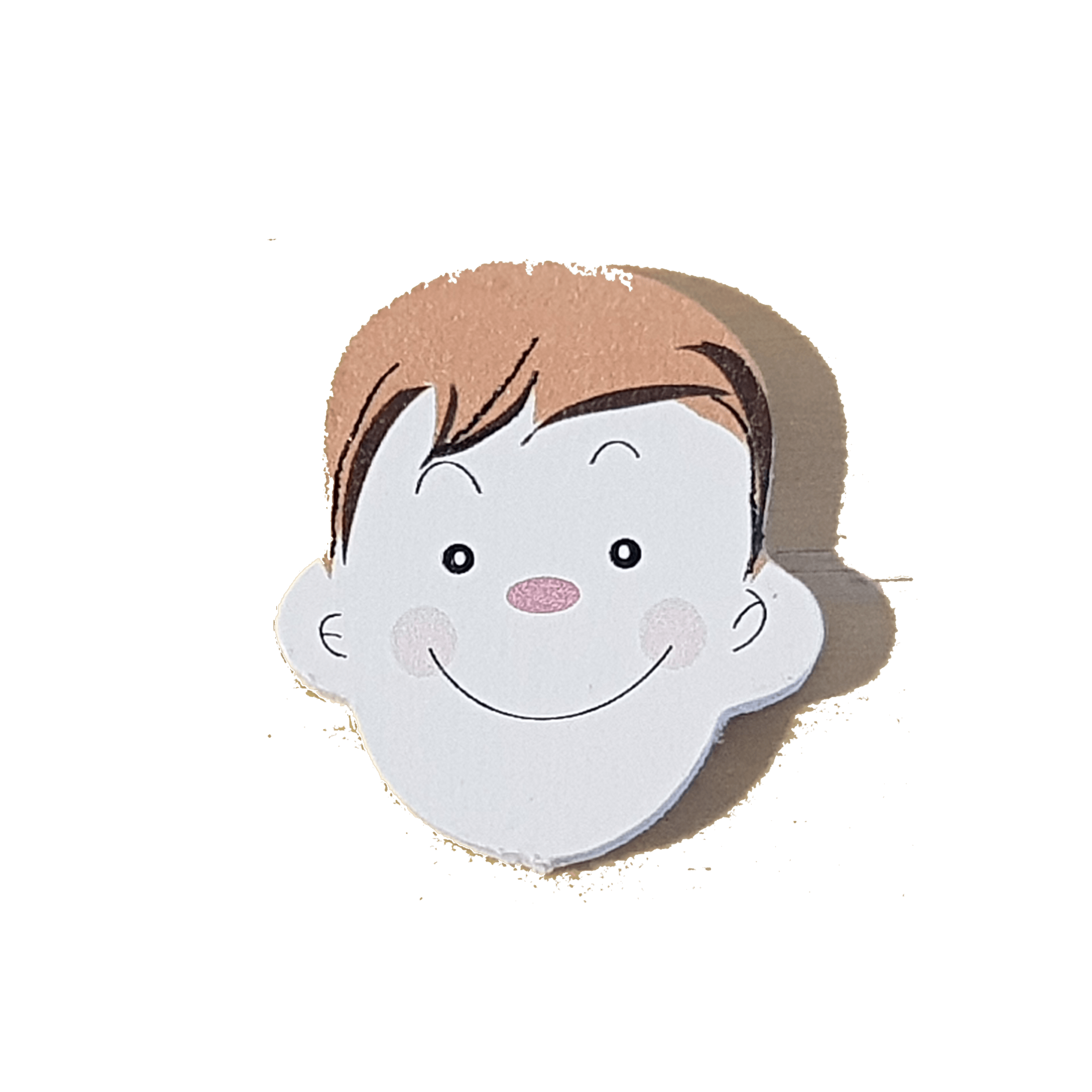 C&F Wooden Little Boy Head Character C&F Wooden Little Boy Head Character