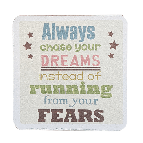 C&F Wooden Quote Magnet - Always Chase Your Dreams C&F Wooden Quote Magnet - Always Chase Your Dreams