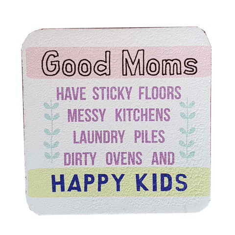 C&F Wooden Quote Magnet - Good Moms C&F Wooden Quote Magnet - Good Moms