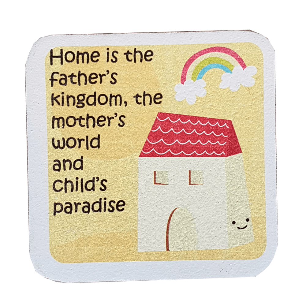C&F Wooden Quote Magnet - Home Is The Father's Kingdom