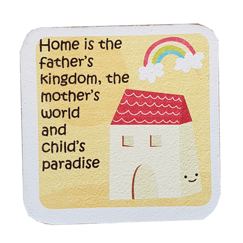 C&F Wooden Quote Magnet - Home Is The Father's Kingdom C&F Wooden Quote Magnet - Home Is The Father's Kingdom