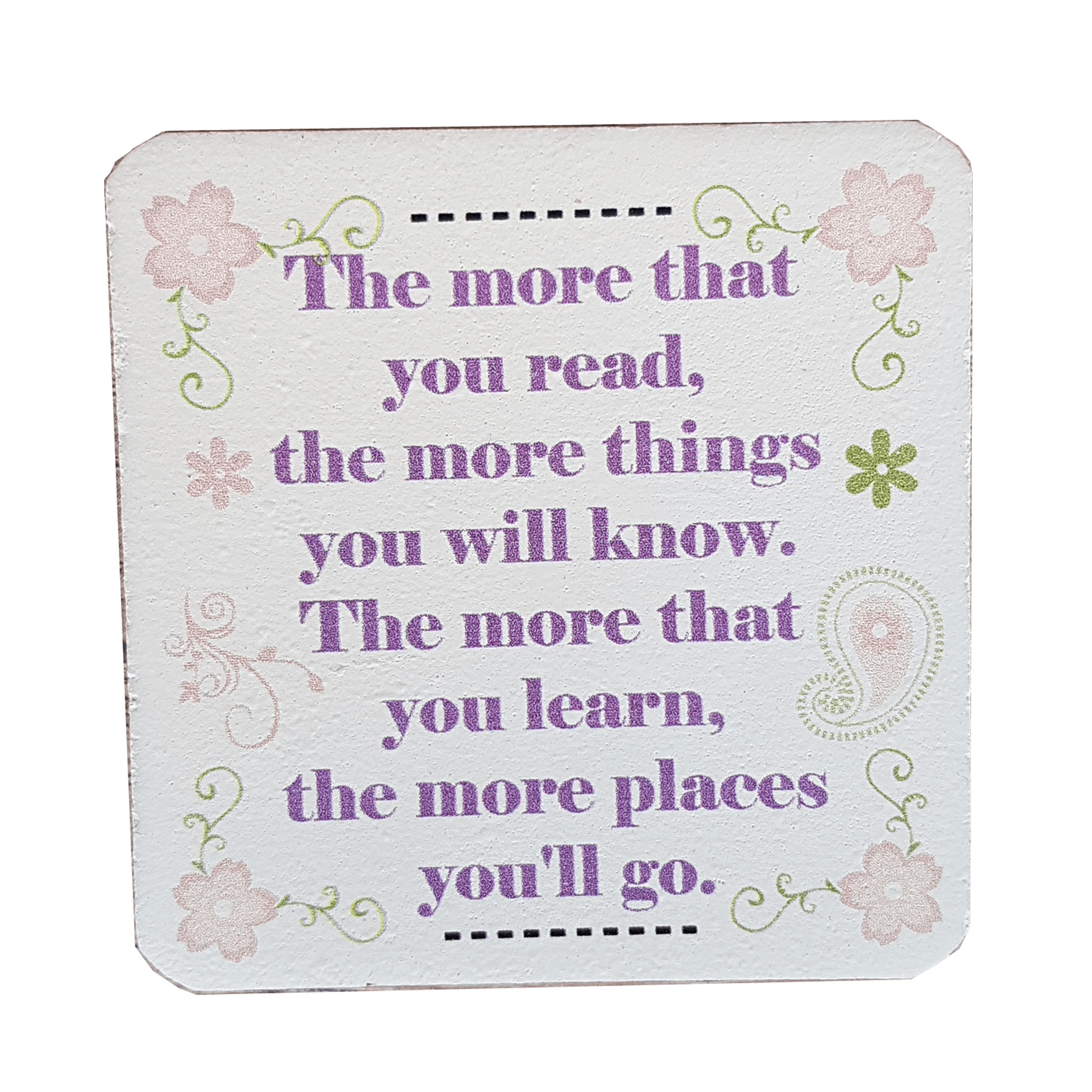 C&F Wooden Quote Magnet - The More You Read C&F Wooden Quote Magnet - The More You Read