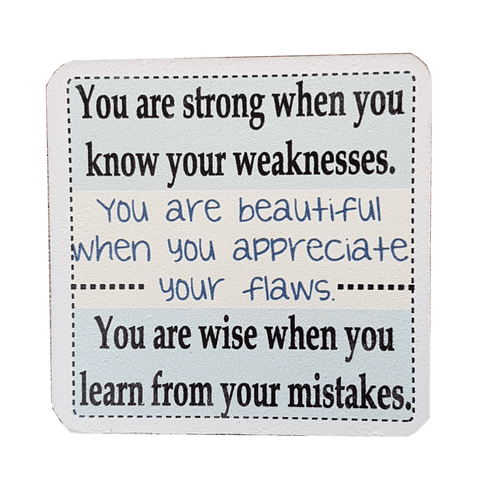 C&F Wooden Quote Magnet - You Are Strong C&F Wooden Quote Magnet - You Are Strong
