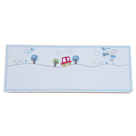 C&F Wooden Road to School Rectangle Plain Board