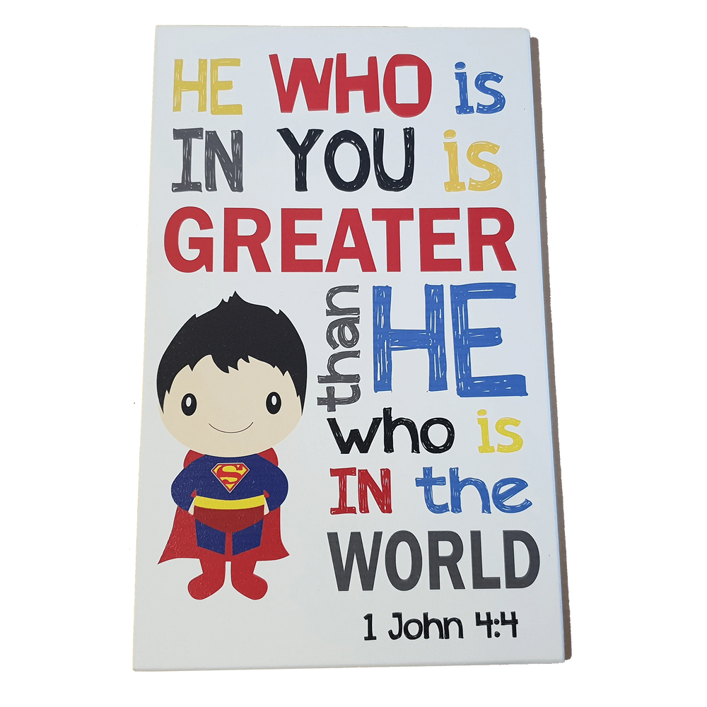 C&F Wooden Superman Quote Plaque