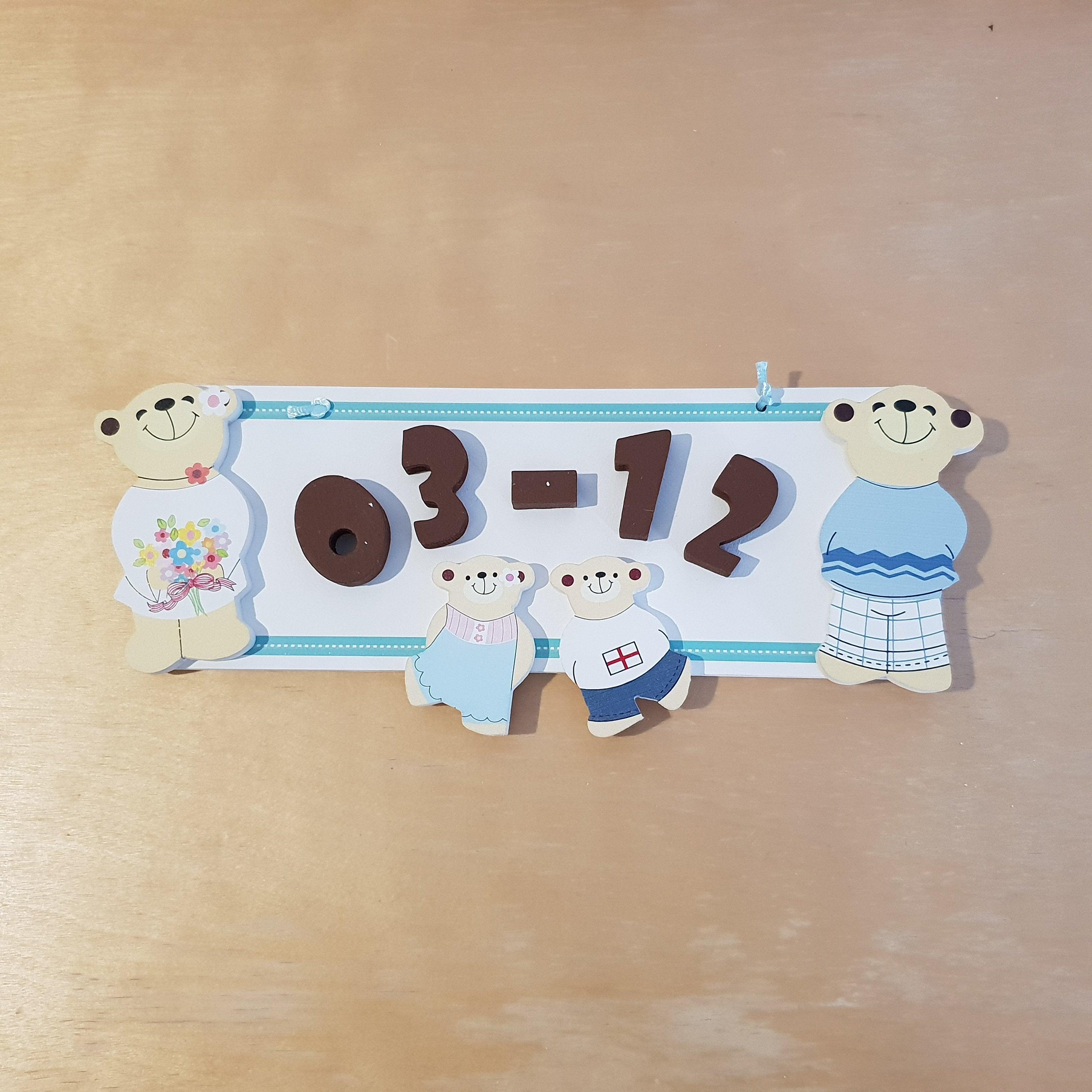 C&F Wooden Teal Border Rectangle Name Plate - Kids Haven C&F Wooden Teal Border Rectangle Name Plate - Kids Haven