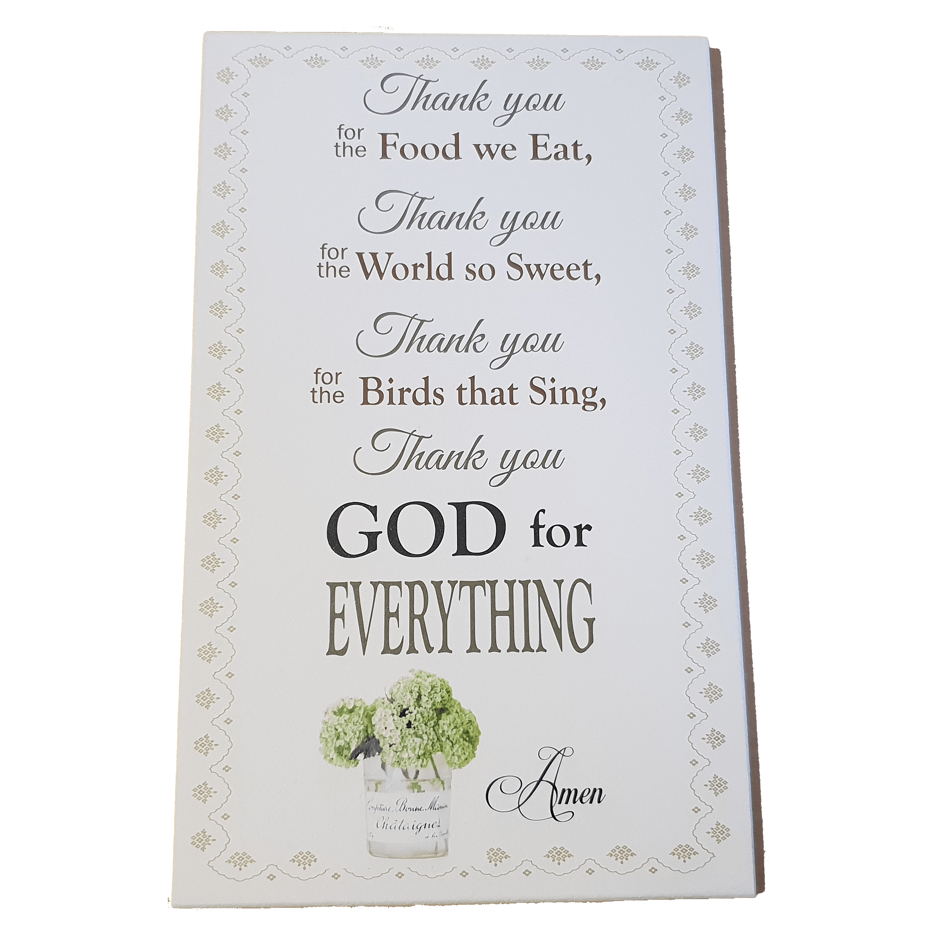 C&F Wooden Thank You For The Food (Grace) Quote Plaque C&F Wooden Thank You For The Food (Grace) Quote Plaque